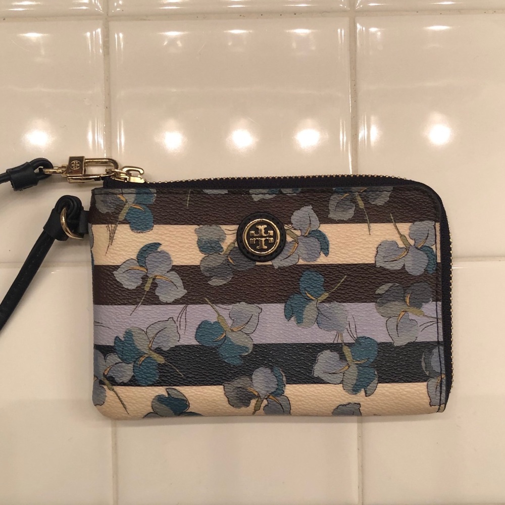 Tory Burch Floral Wristlet